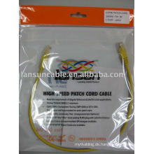 Cat5e FTP 26AWG Patchkabel UL List Pass Fluke Test RJ45 vergoldet 3U &quot;/ 50U&quot;